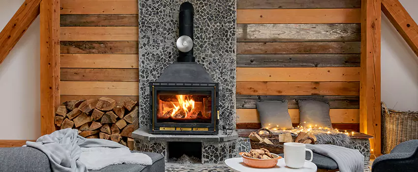 Thelin Hearth Products Direct Vent Gas Stove Fireplace Inspection in Stevenson Ranch, California